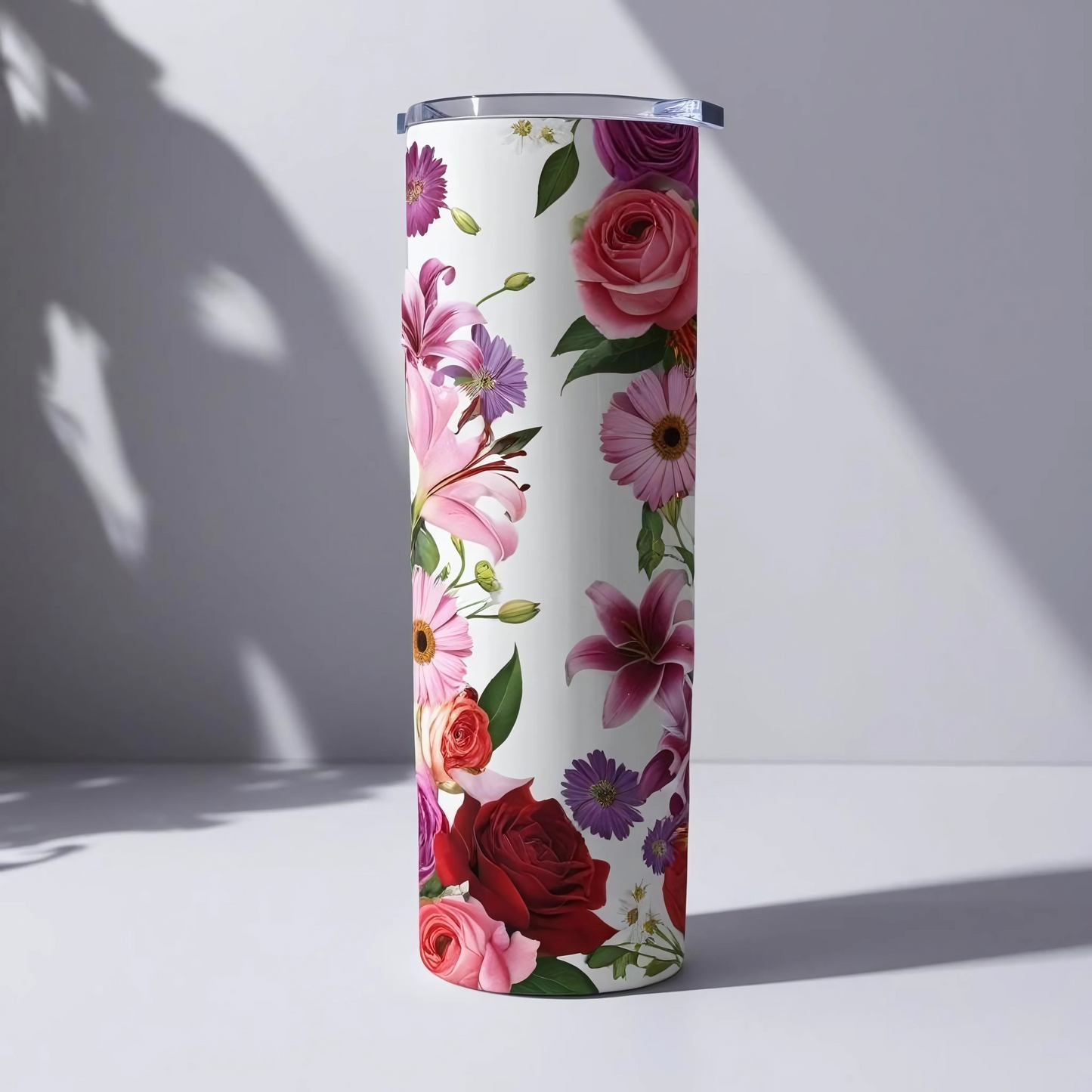 Skinny tumbler 20oz floral print