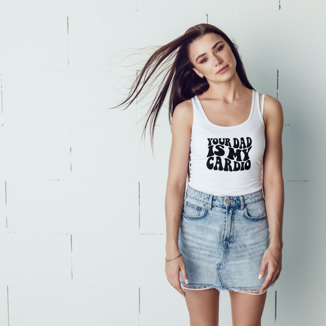 Your Dad Is My Cardio Women's Vest Top