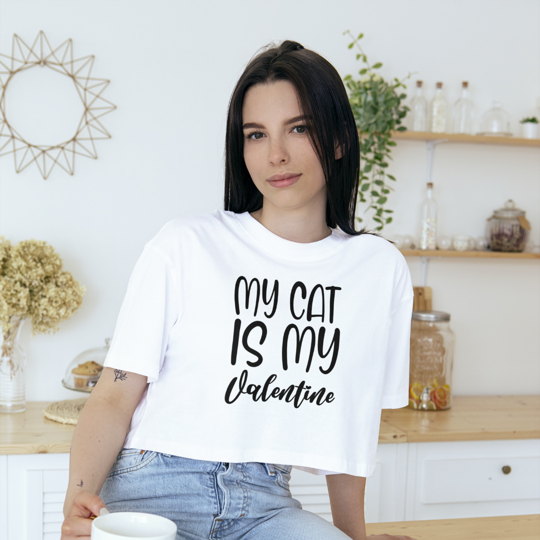 Women's Cat Crop Top