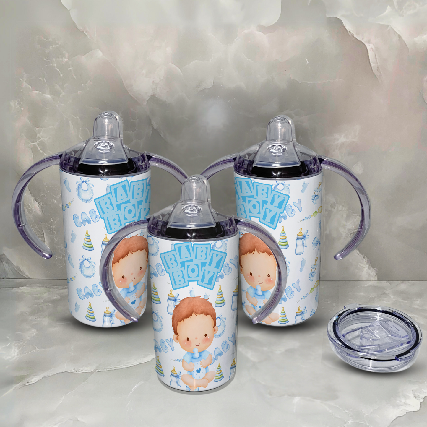 Double wall stainless steel baby sippy cup