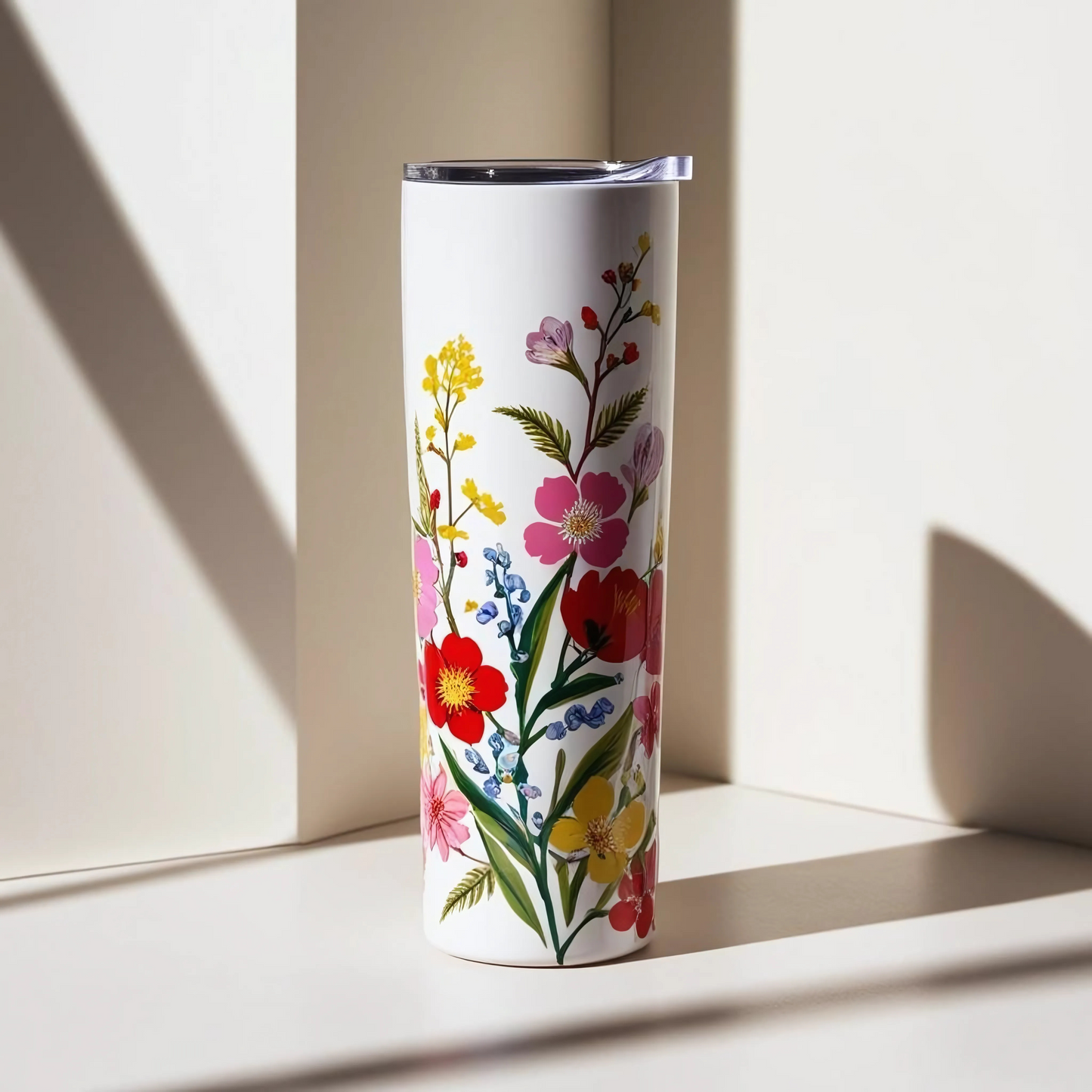 Skinny tumbler 20oz floral print