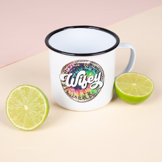 Wifey. Mothers Day Enamel Mug