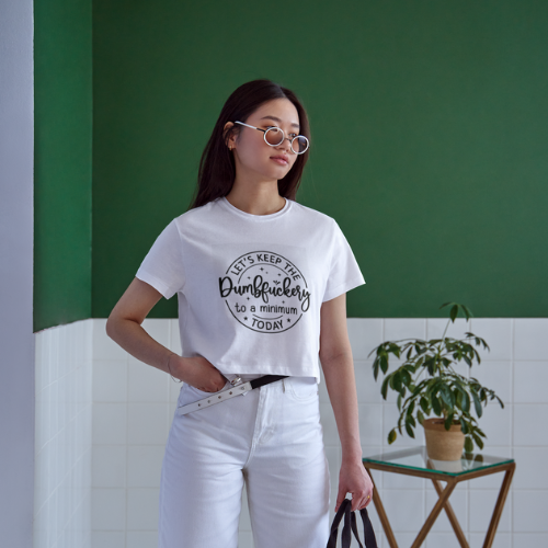 Dumbf*ckery Women's Crop Top