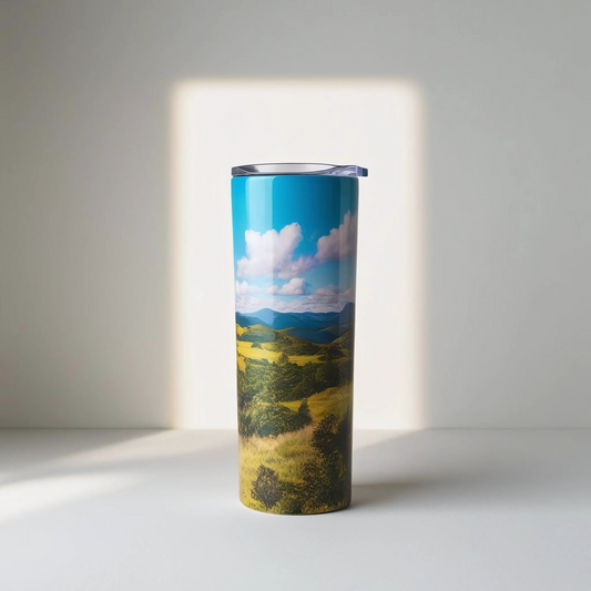 Skinny tumbler 20oz landscape print