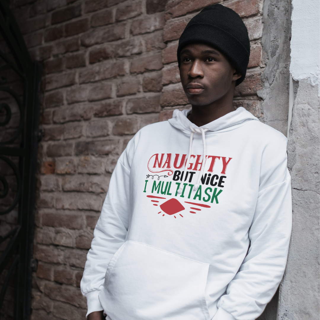 Men's Naughty But Nice Christmas Hoodie