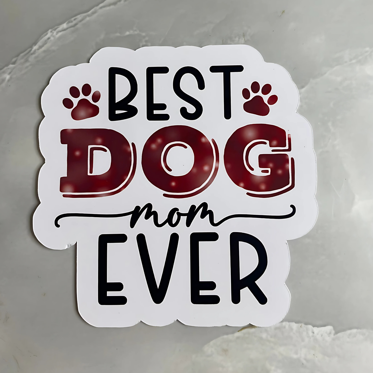 Best dog ever printed stickers