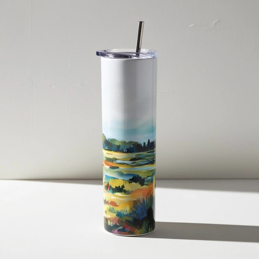 Skinny tumbler 20oz landscape print