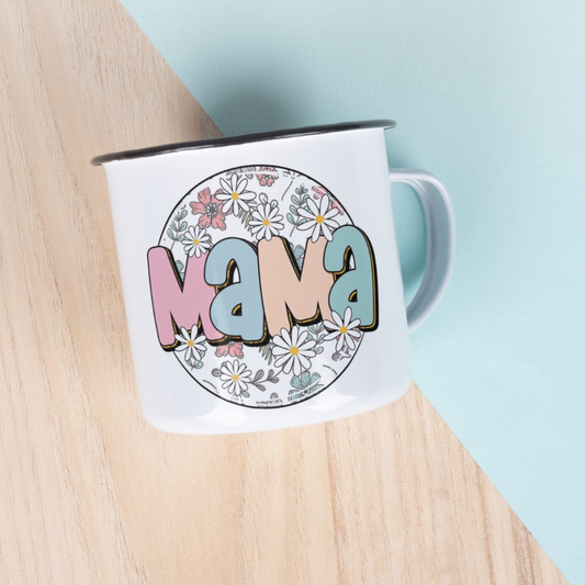 Mama. Mothers Day Enamel Mug