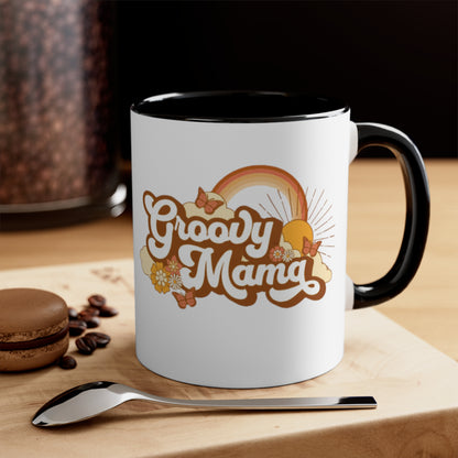 Groovy Mama. Two Tone Mug