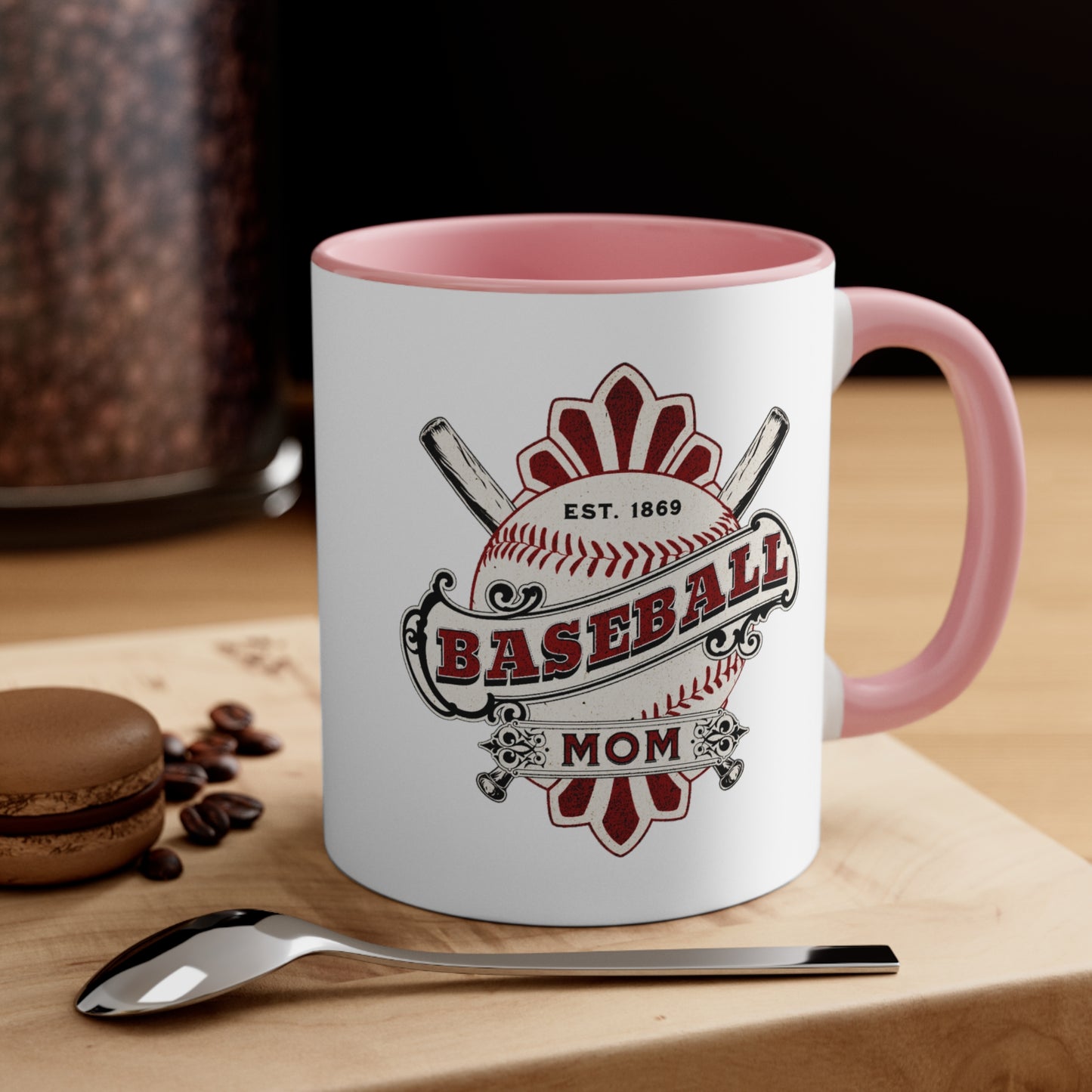 Baseball Mom. Two Tone Mug