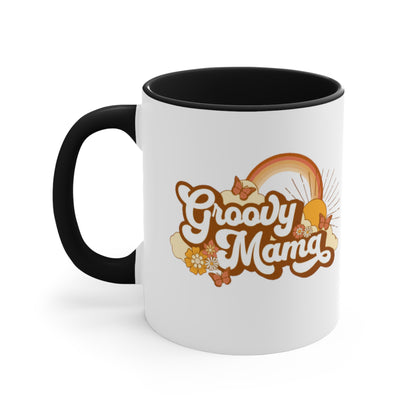 Groovy Mama. Two Tone Mug