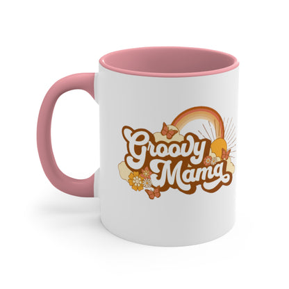 Groovy Mama. Two Tone Mug