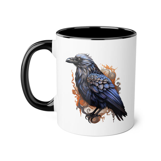 Raven 11 0z two tone ceramic mug