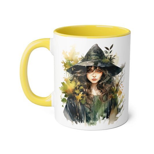 Witchy Vibes Accent Mug - 11oz Coffee Cup with Enchanting Caffeine Design