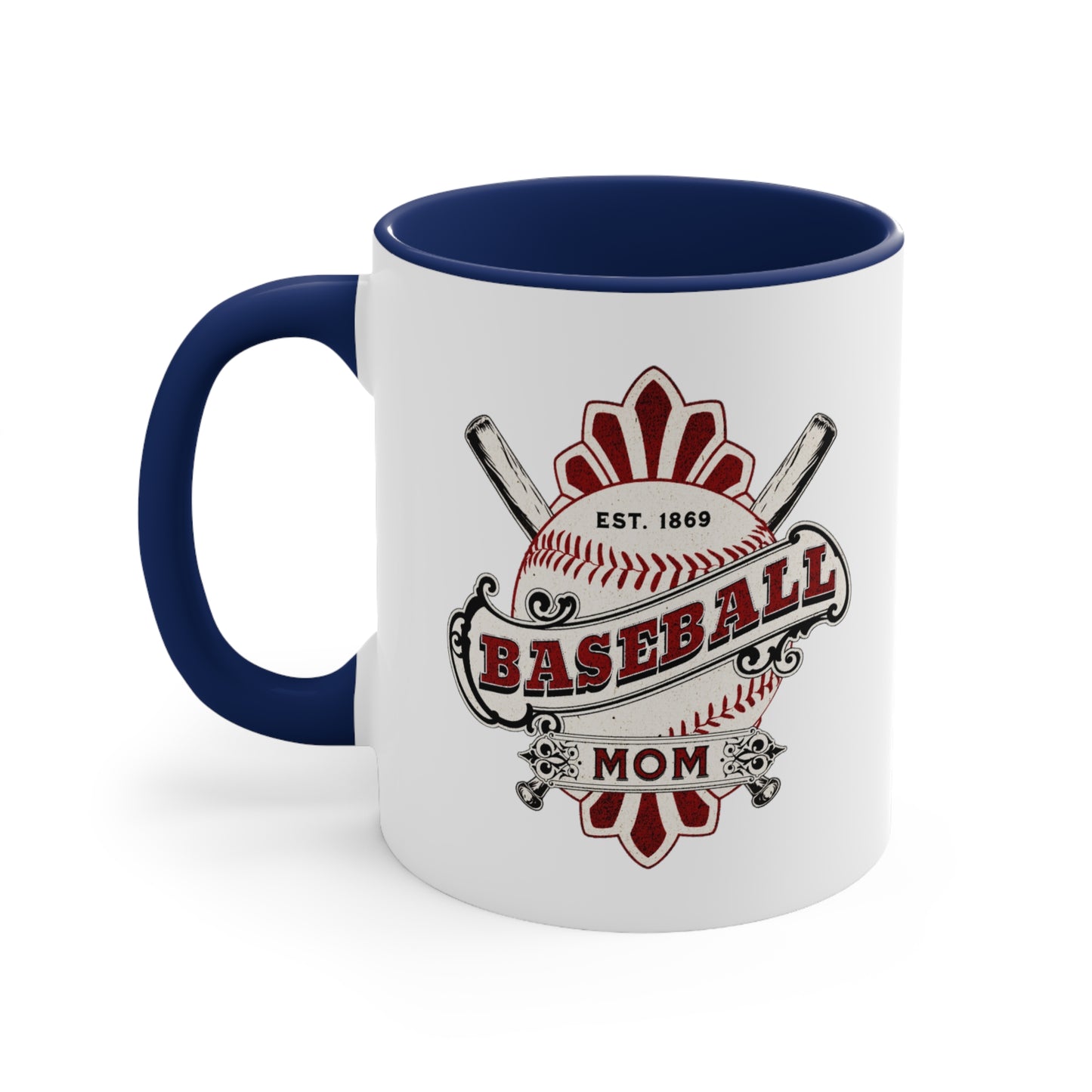 Baseball Mom. Two Tone Mug