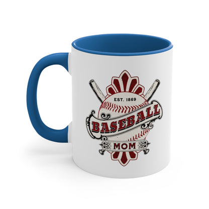 Baseball Mom. Two Tone Mug