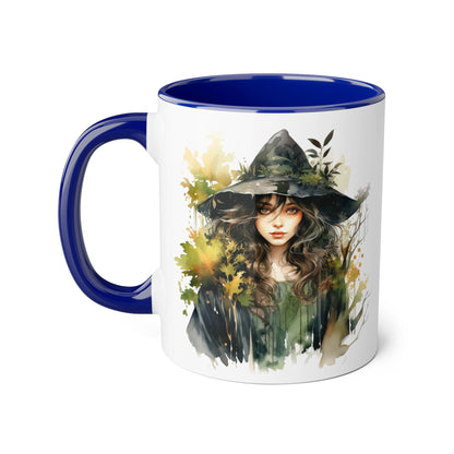 Witchy Vibes Accent Mug - 11oz Coffee Cup with Enchanting Caffeine Design