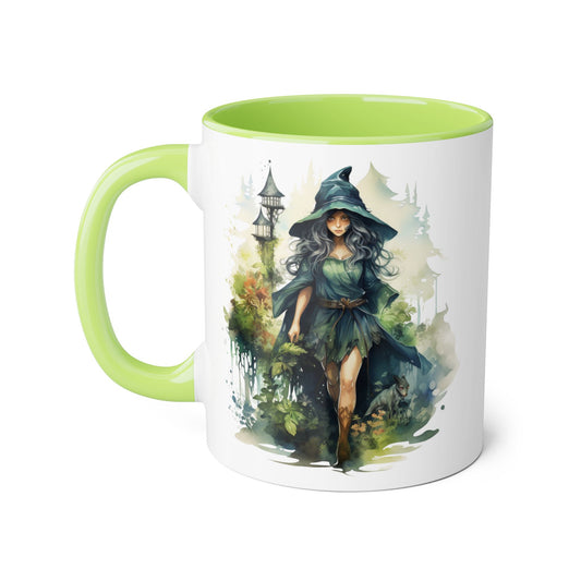 Witchy Vibes Accent Mug - 11oz Coffee Cup with Enchanting Caffeine Design