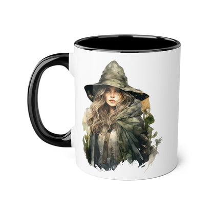 Witchy Vibes Accent Mug - 11oz Coffee Cup with Enchanting Caffeine Design