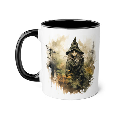 Witchy Vibes Accent Mug - 11oz Coffee Cup with Enchanting Caffeine Design