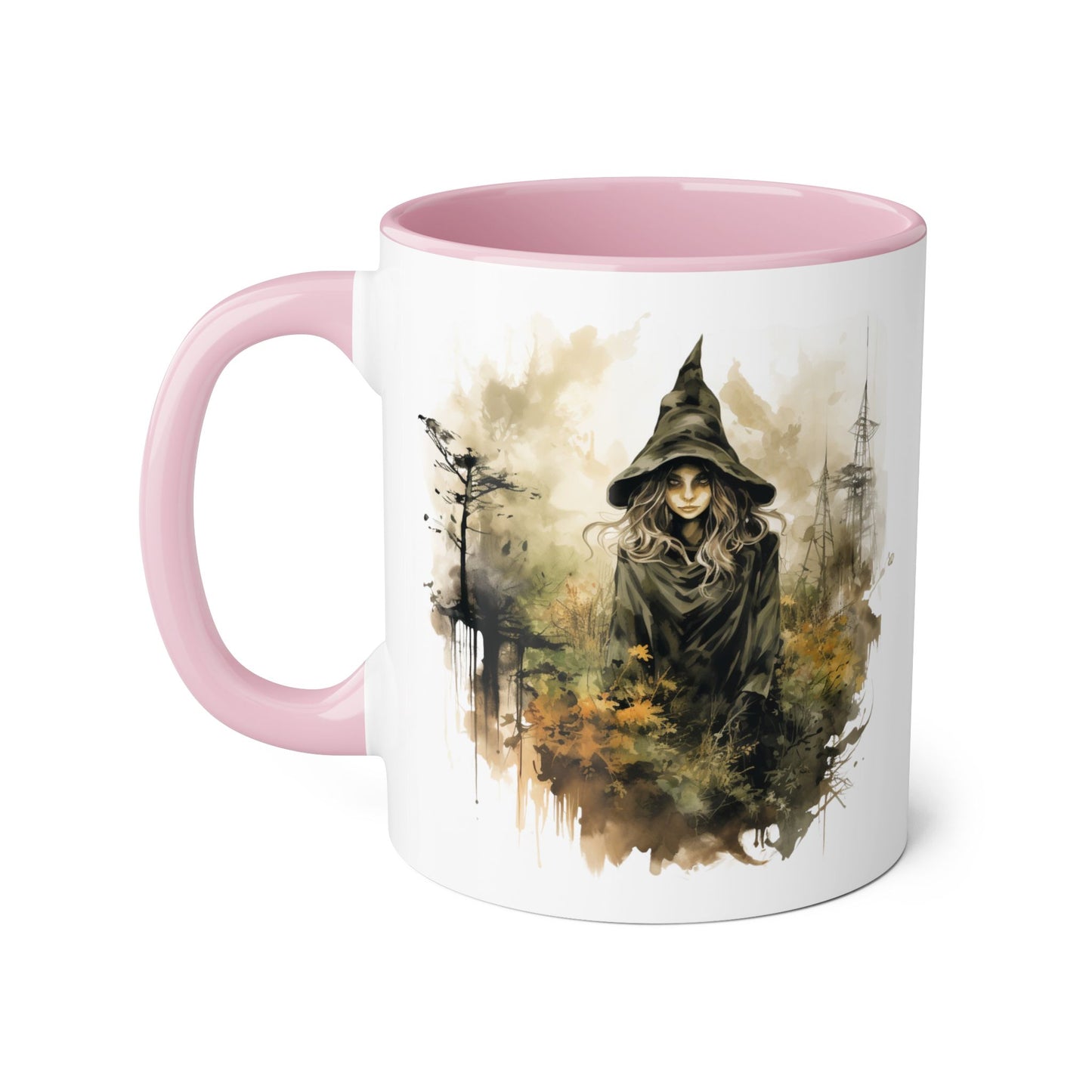 Witchy Vibes Accent Mug - 11oz Coffee Cup with Enchanting Caffeine Design