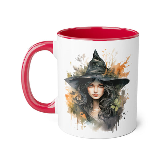 Witchy Vibes Accent Mug - 11oz Coffee Cup with Enchanting Caffeine Design