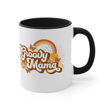 Groovy Mama. Two Tone Mug