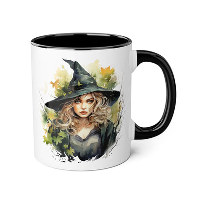 Witchy Vibes Accent Mug - 11oz Coffee Cup with Enchanting Caffeine Design