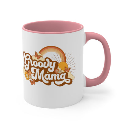 Groovy Mama. Two Tone Mug