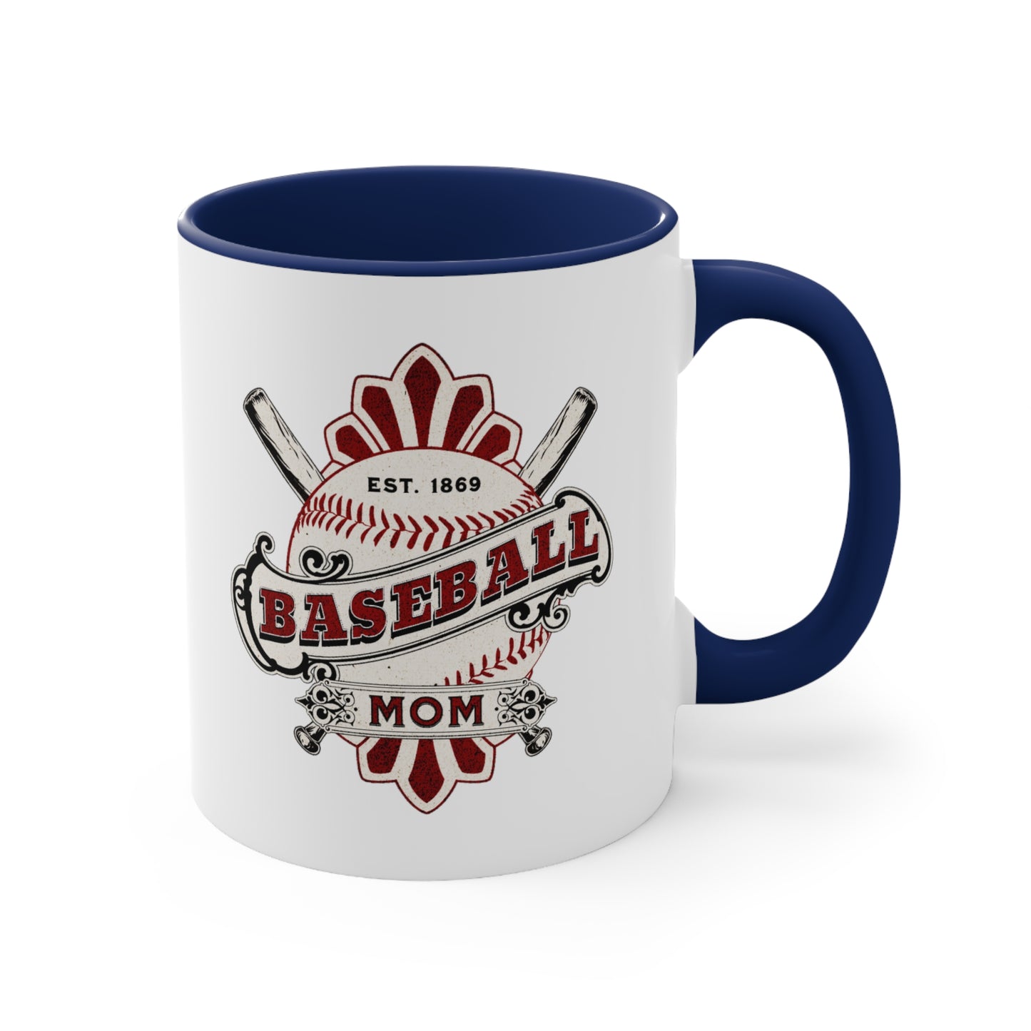 Baseball Mom. Two Tone Mug