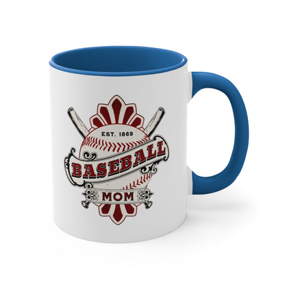 Baseball Mom. Two Tone Mug