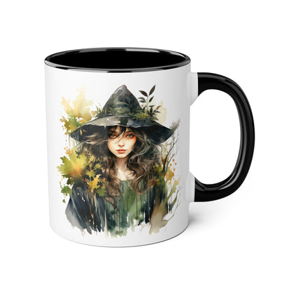 Witchy Vibes Accent Mug - 11oz Coffee Cup with Enchanting Caffeine Design