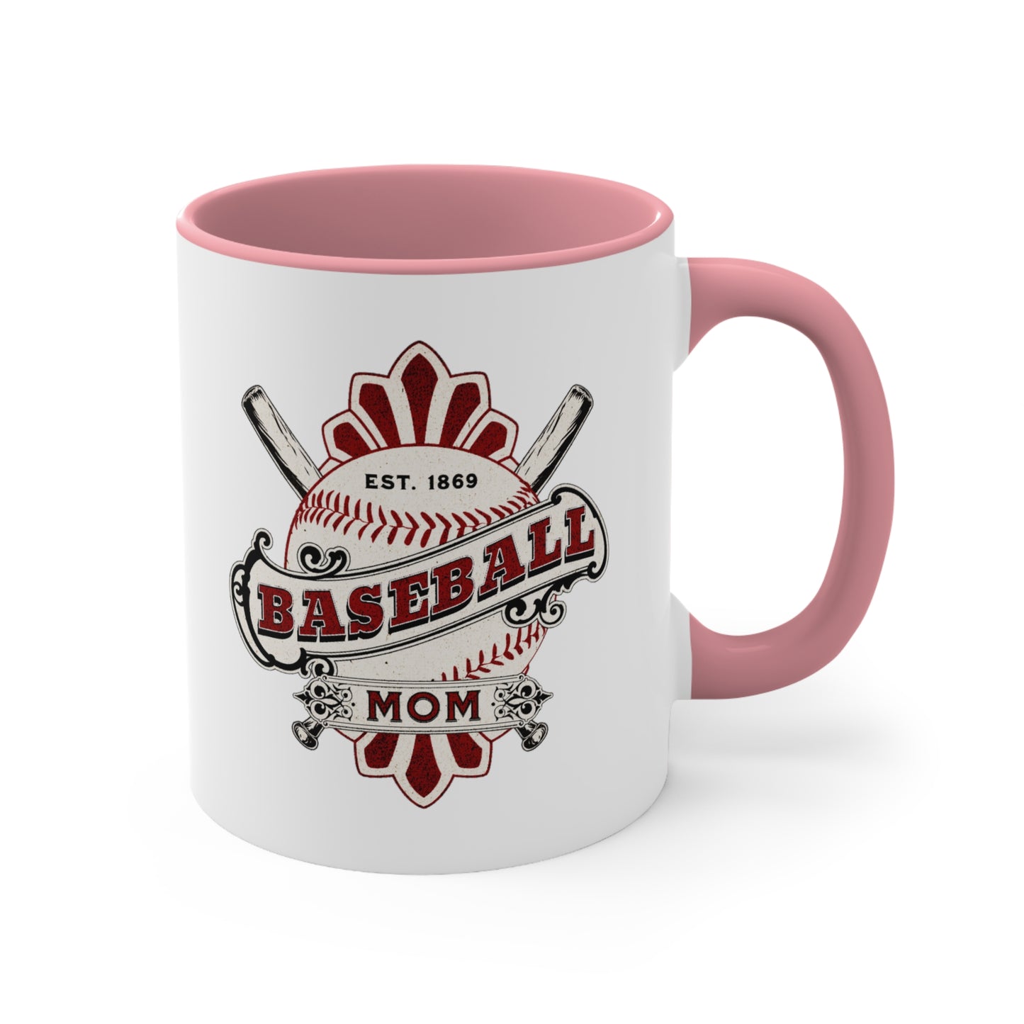 Baseball Mom. Two Tone Mug