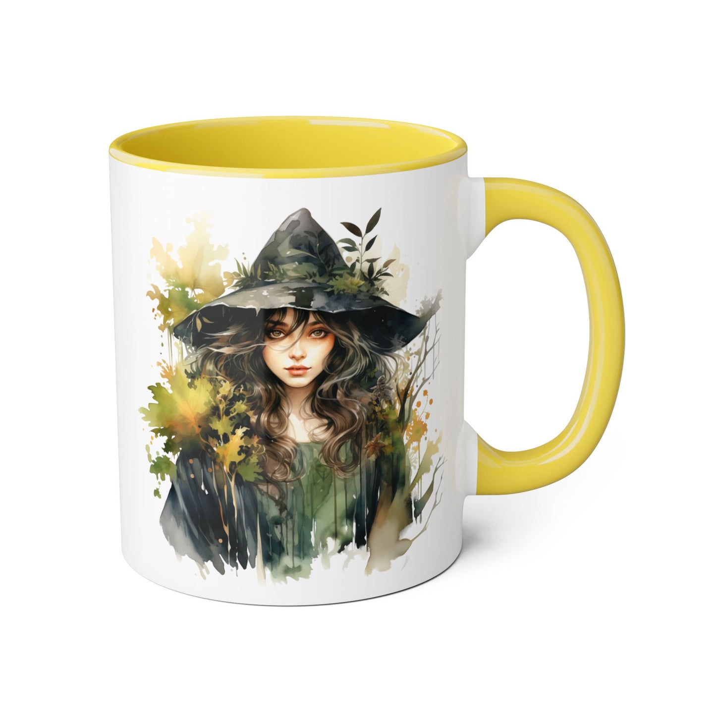 Witchy Vibes Accent Mug - 11oz Coffee Cup with Enchanting Caffeine Design