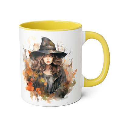 Witchy Vibes Accent Mug - 11oz Coffee Cup with Enchanting Caffeine Design