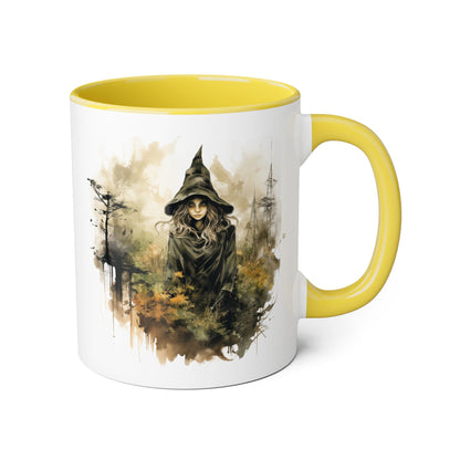 Witchy Vibes Accent Mug - 11oz Coffee Cup with Enchanting Caffeine Design